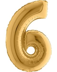14" Number Gold 6