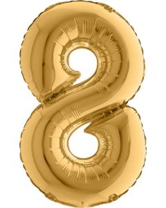 14" Number Gold 8