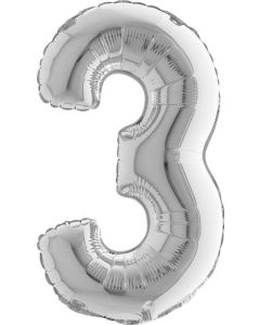 14" Number Silver 3