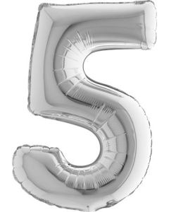 14" Number Silver 5