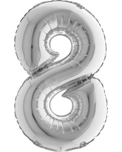 14" Number Silver 8