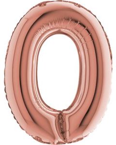 14" Number Rose Gold 0