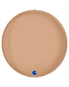 Globe 15"Satin Nude 4D Foil Balloon Packaged