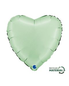 Heart 18inc Satin Glazed Mint - 180000SGLM-P