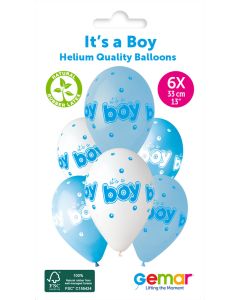 13" It'S A Boy & Bubble #943 GS120 6pcs