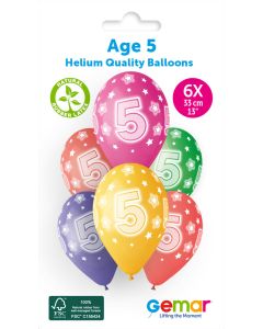 13" Cosmic Stars Age 5 #851 GS120 6pcs