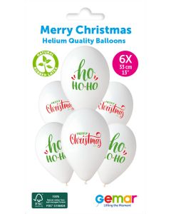 13" Ho Ho Ho Merry Christmas #1190 GS120 6pcs