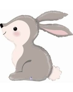 Woodland Bunny Foil Balloon Packaged
