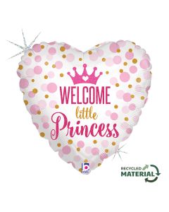 18" Glitter Baby Pr" ess Foil Balloon Packaged