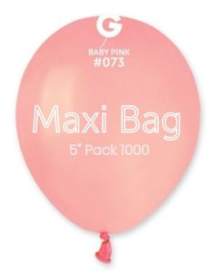 5" Pk1000 Maxi Bag Baby Pink - 057393