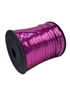5mm x 250 Metre Holographic Curling Ribbon Pink