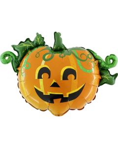 Linky Scary Pumpkin Foil Balloon Packaged