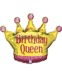 Birthday Queen Foil Balloon Packaged