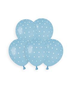5" (50ct) Chic Dots #1051 Blue - 948431