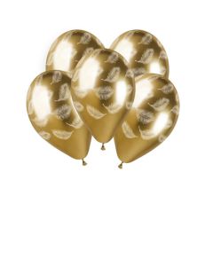 13" (25ct) Shiny Gold Plume  #088 - 948486