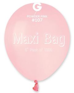 5" Maxi Bag Powder Pk1000 Pink #107