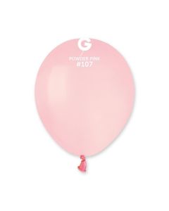 Pk1000 5" Latex Balloons Powder Pink #107 - A50.107.1000
