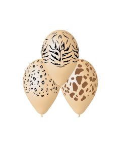 13" (25ct) Animal print ass #069 Blush - 948134
