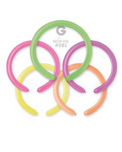 2" Neon Assorted #081 D4 100pcs