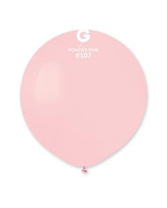Pk25 19" Latex Balloons Powder Pink #107 - G19.107.25