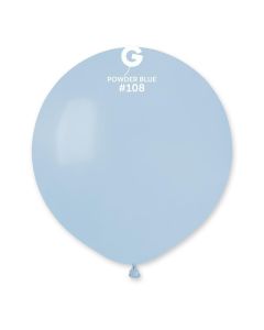 Pk25 19" Latex Balloons Powder Blue #108 - G19.108.25