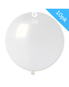 31" Giant Balloons 10pcs Crystal #000 - G30.000.10