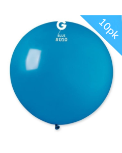 31" Giant Balloons 10pcs Blue #010 - G30.010.10