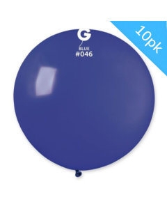 31" Giant Balloons 10pcs Blue #046 - G30.046.10