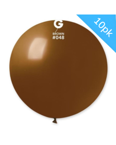 31" Giant Balloons 10pcs Brown #048 - G30.048.10