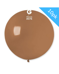 31" Giant Balloons 10pcs Mocha #076 - G30.076.10