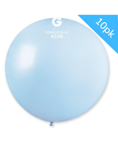 31" Giant Balloons 10pcs Powder Blue #108 - G30.108.10