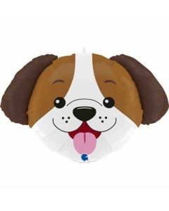 Dog Head Foil Balloon Packaged