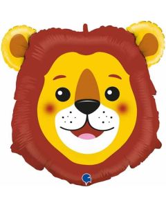 Lion Head Foil Balloon Packaged