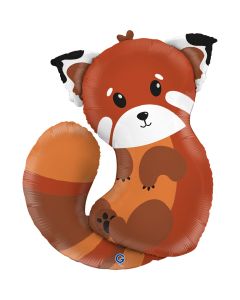 Red Panda 28" Packaged Foil Balloon