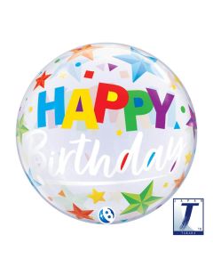 22" Bubble Birthday Brilliant Stars - TK00006