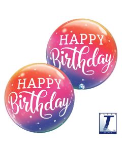 22" Bubble Birthday Ombre & Dots - TK00011