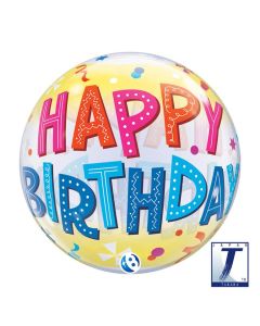 22" Bubble Birthday Fun & Yellow Bands - TK00012