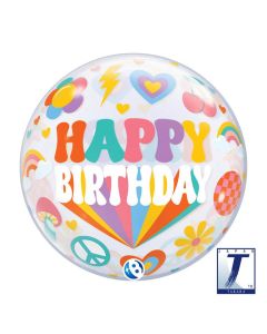 22" Bubble Birthday Retro - TK00023