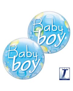 22" Bubble Baby Boy Blue &Confetti Dots - TK00032