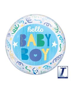 22" Bubble Baby Boy Streamers - TK00034