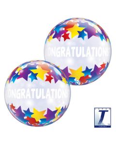 22" Bubble Congratulations Shooting Stars - TK00036