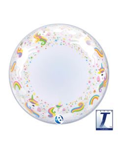 24" DECO Bubble Unicorns and Rainbows - TK00050