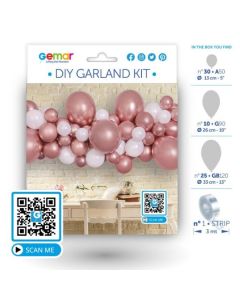 Diy Garland - Kit White & Rose Gold