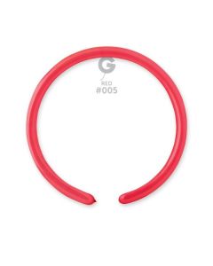 1" Red #005 D2 100pcs