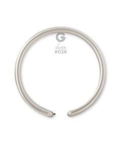 1" Silver #038 DM2 100pcs