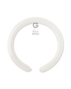 2" White #001 D4 100pcs