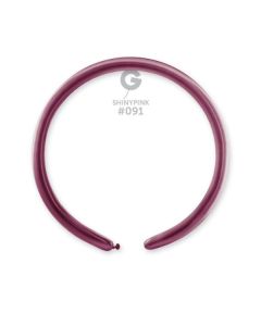 1" Shiny Pink #091 DB2 50pcs