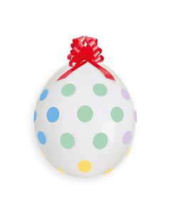 18'' Polka Dots White #157 25pcs