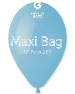 13" Pk250 Maxi Bag Baby Blue - 127294