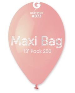 13" Pk250 Maxi Bag Baby Pink - 127393